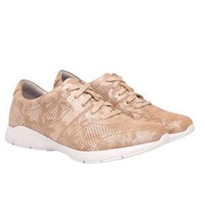 DANSKO Women's Alissa Gold Nubuck Leather Sneaker Size 7